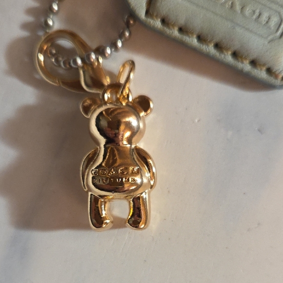 Coach Gold Bear Keychain - Picture 2 of 2